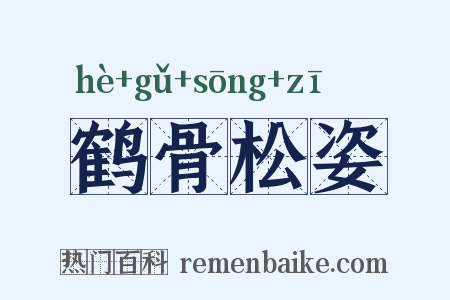 鹤骨松姿是什么意思的图片